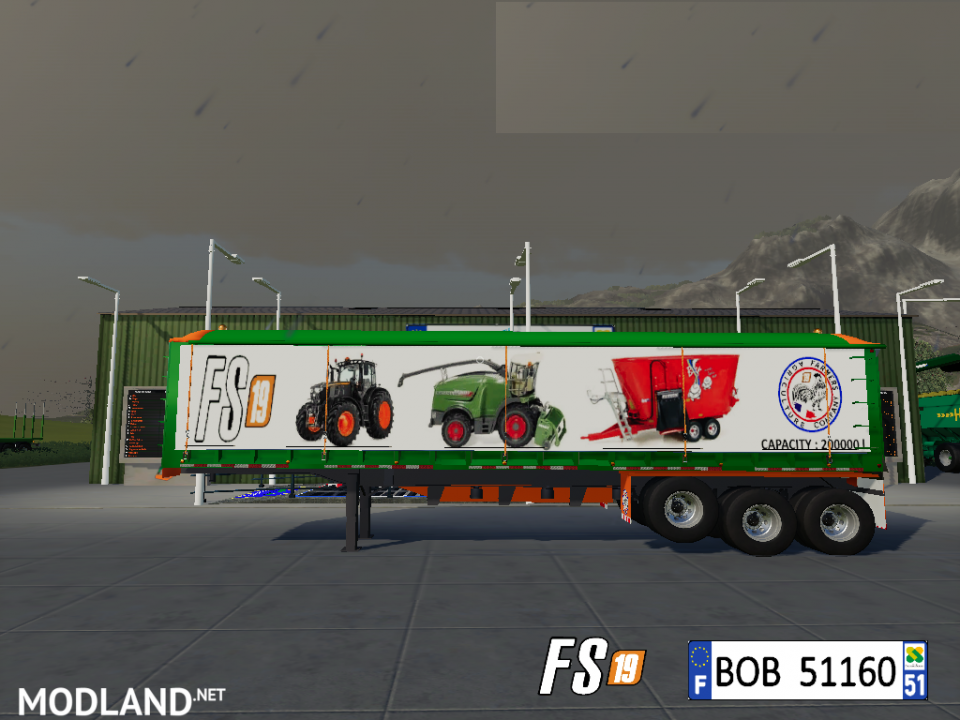 FS19 Trailer Dump Capacity 200000L by BOB51160