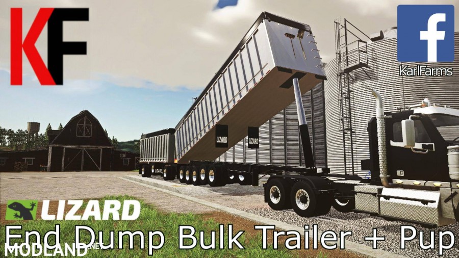 Lizard End Dump Bulk Trailer + Pup Trailer