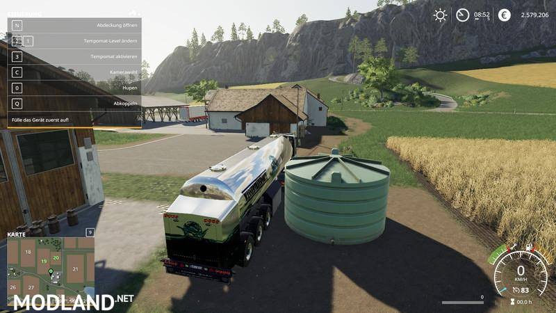 Water transport semi-trailer