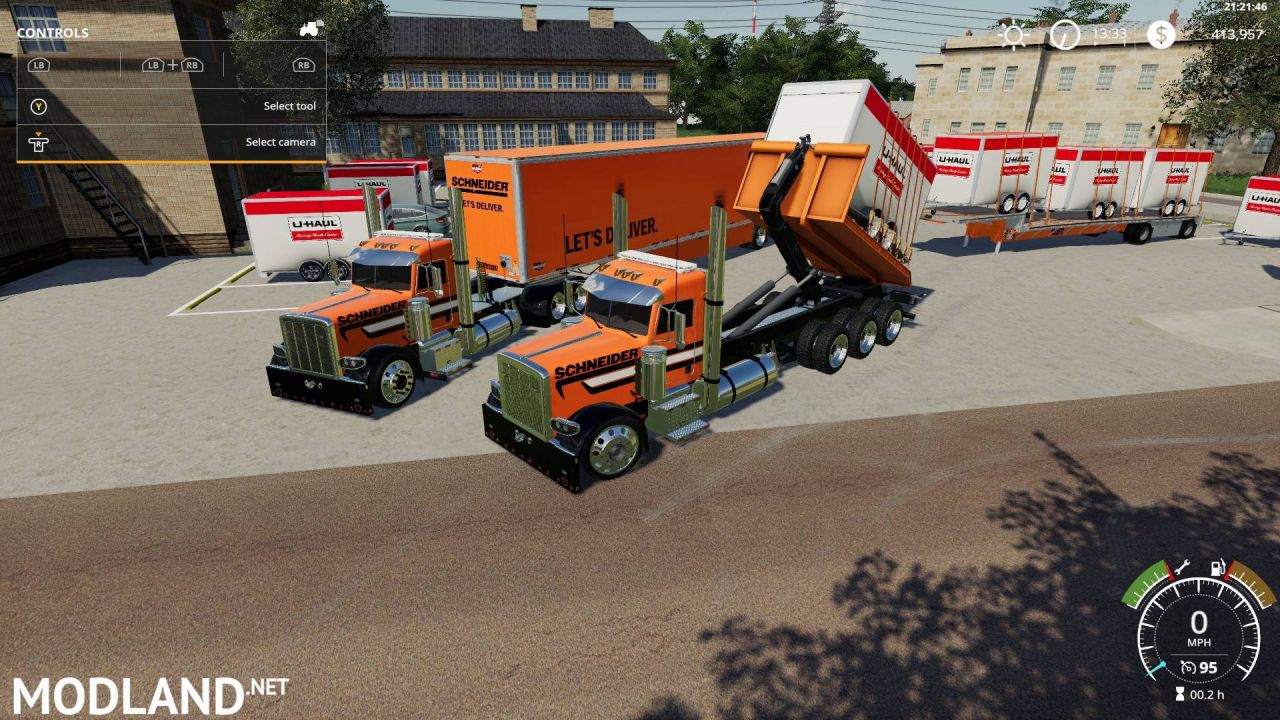 Peterbilt triaxle hooklift streetreaper edit