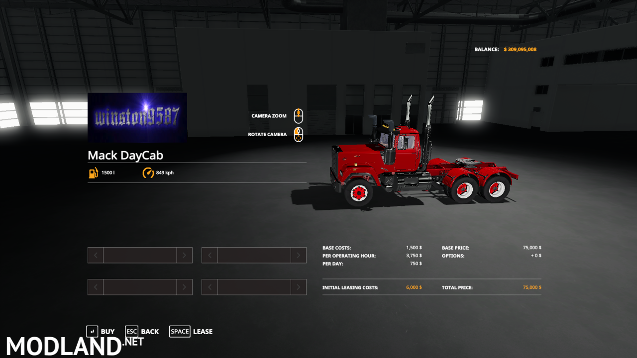 FS19 Mack Daycab and Sleeper