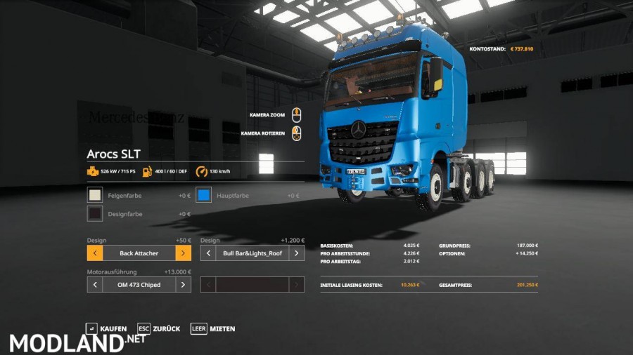 Mercedes Actros SLT 8x4