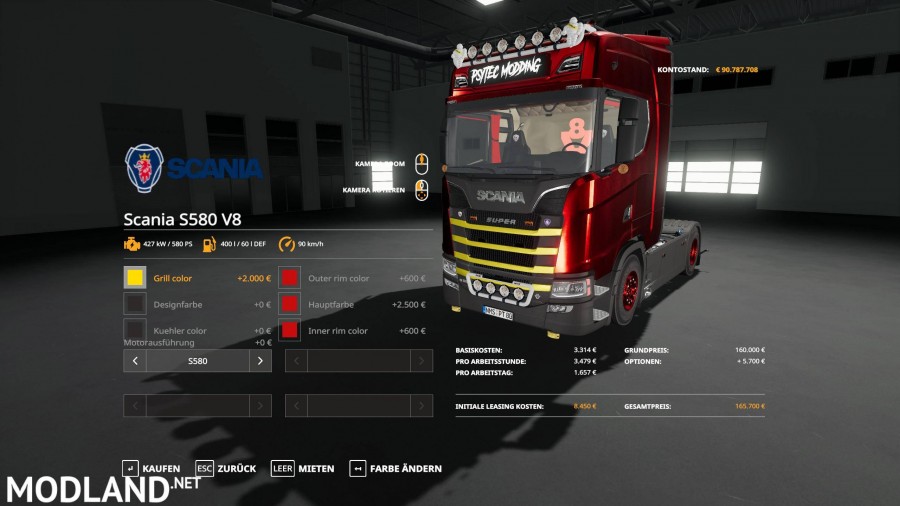 Scania S580 Scratchy Edition
