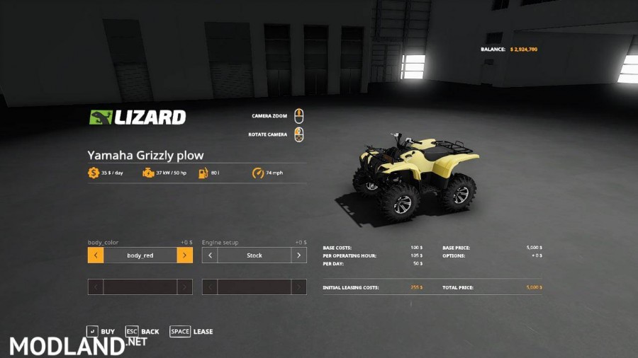 Yamaha Grizzly snow plow 1.0