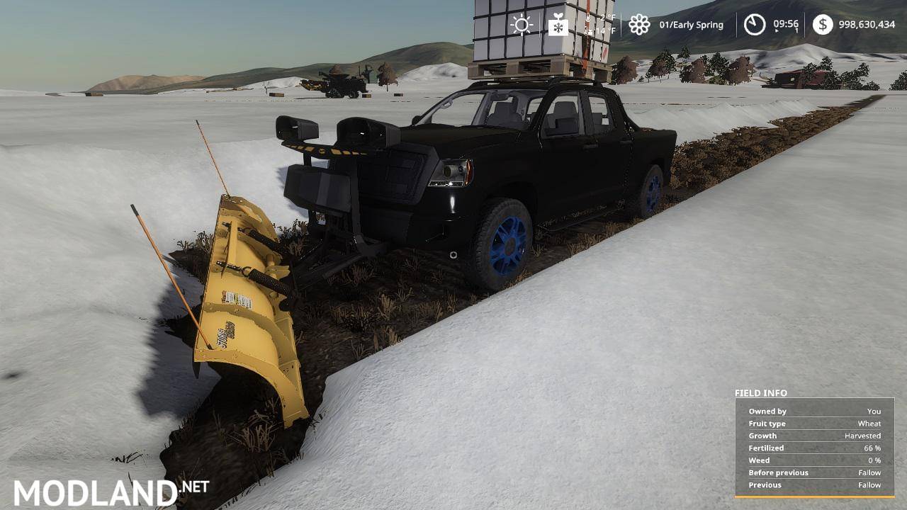 Pickup 2014 snow plow