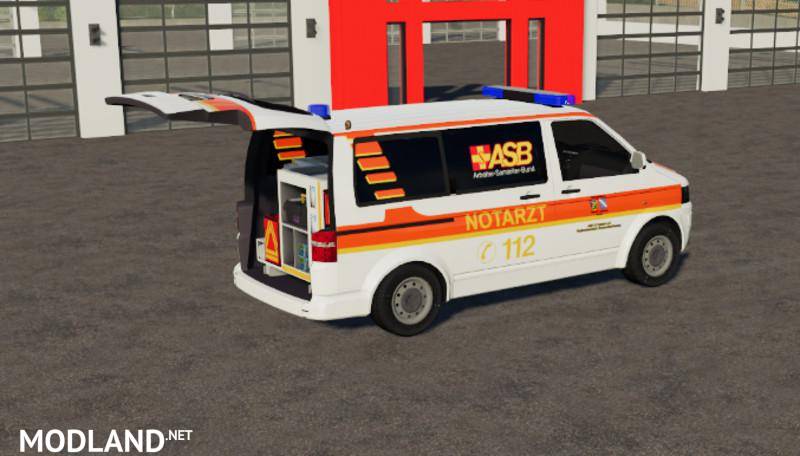 ASB emergency doctor VW T5 by SoSi-Modding v 1.0 - FS 19