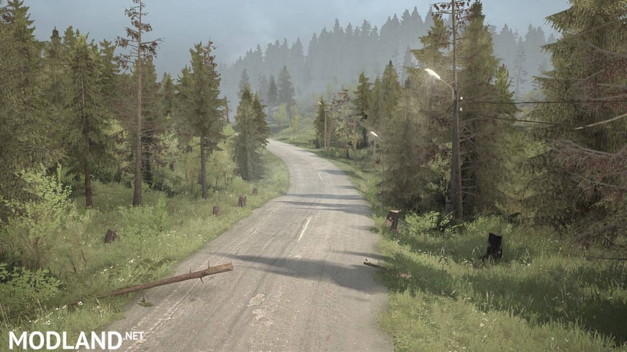 Map «IN THE ROAD» - SPINTIRES: MUDRUNNER