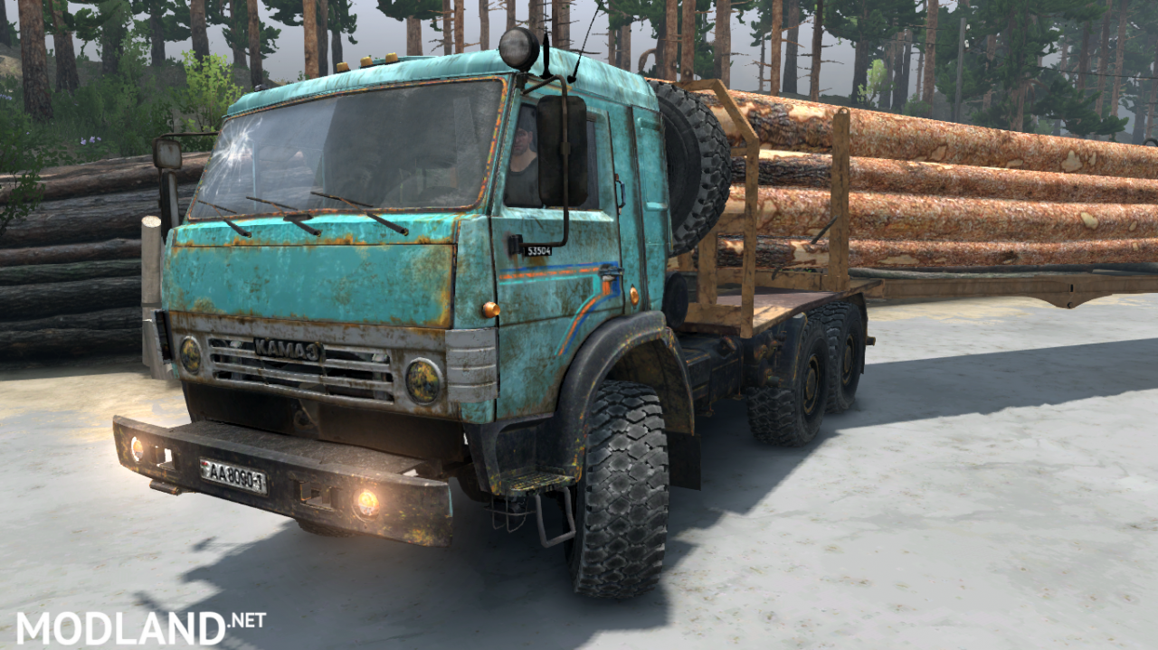 KamAZ-53504 Timber carrier for (v03.03.16)